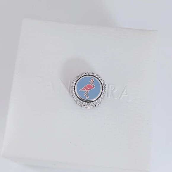 Pandora Miami Exclusive Charm Bead Button S925 Sterling Silver Pendant with box - Picture 11 of 12